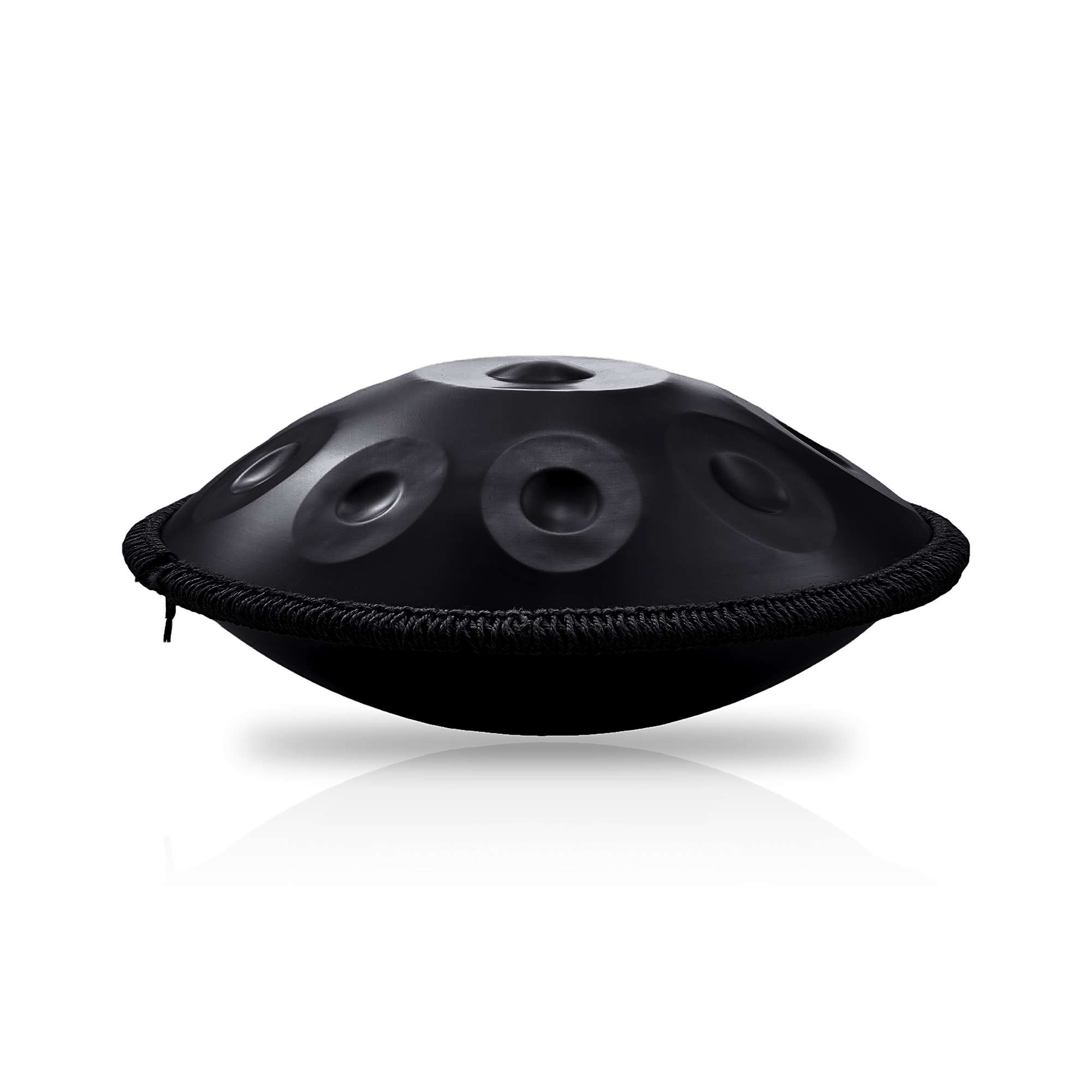 Handpan Noir Mat Ré Mineur 9 notes — Élégance et Pureté Sonore Premium — Musical Hand