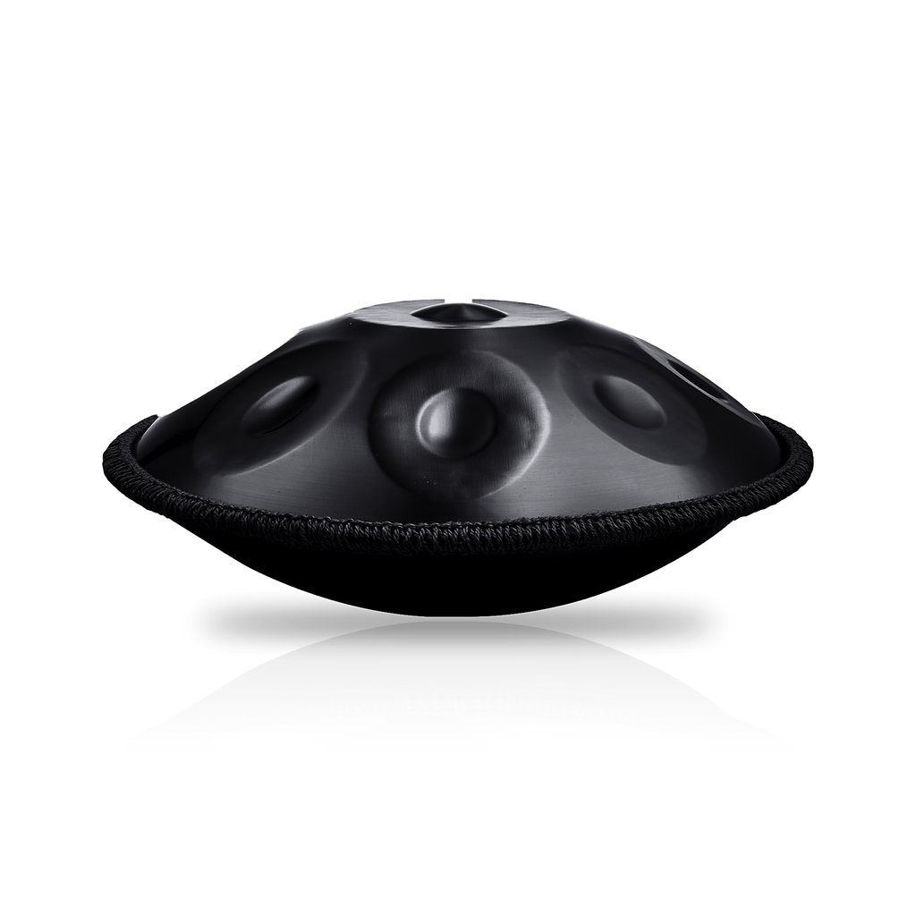 Handpan Noir Ré Mineur 10 notes — Best-Seller Pro Scène et Studio — Musical Hand