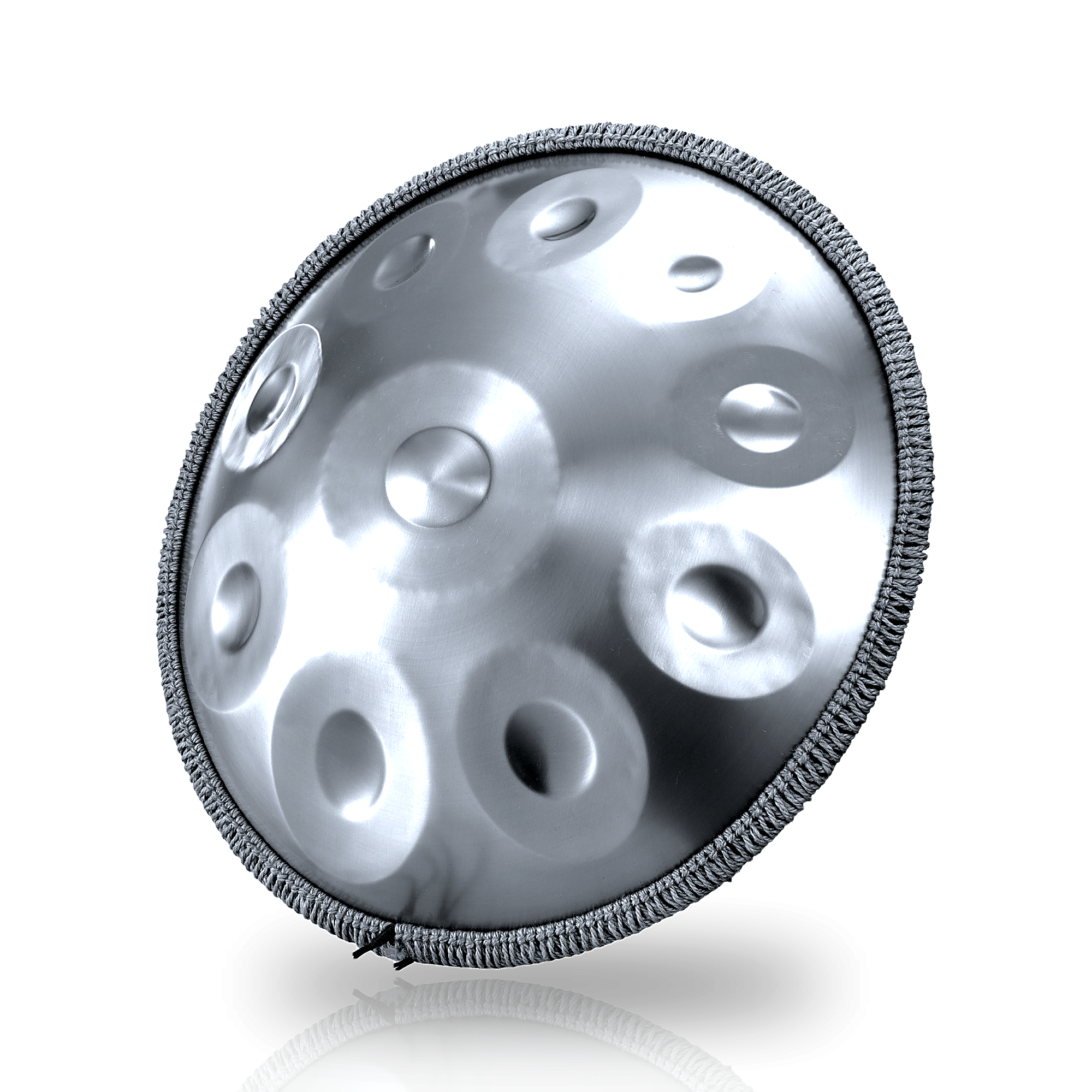 Handpan 10 Notes Ré Kurd Argent