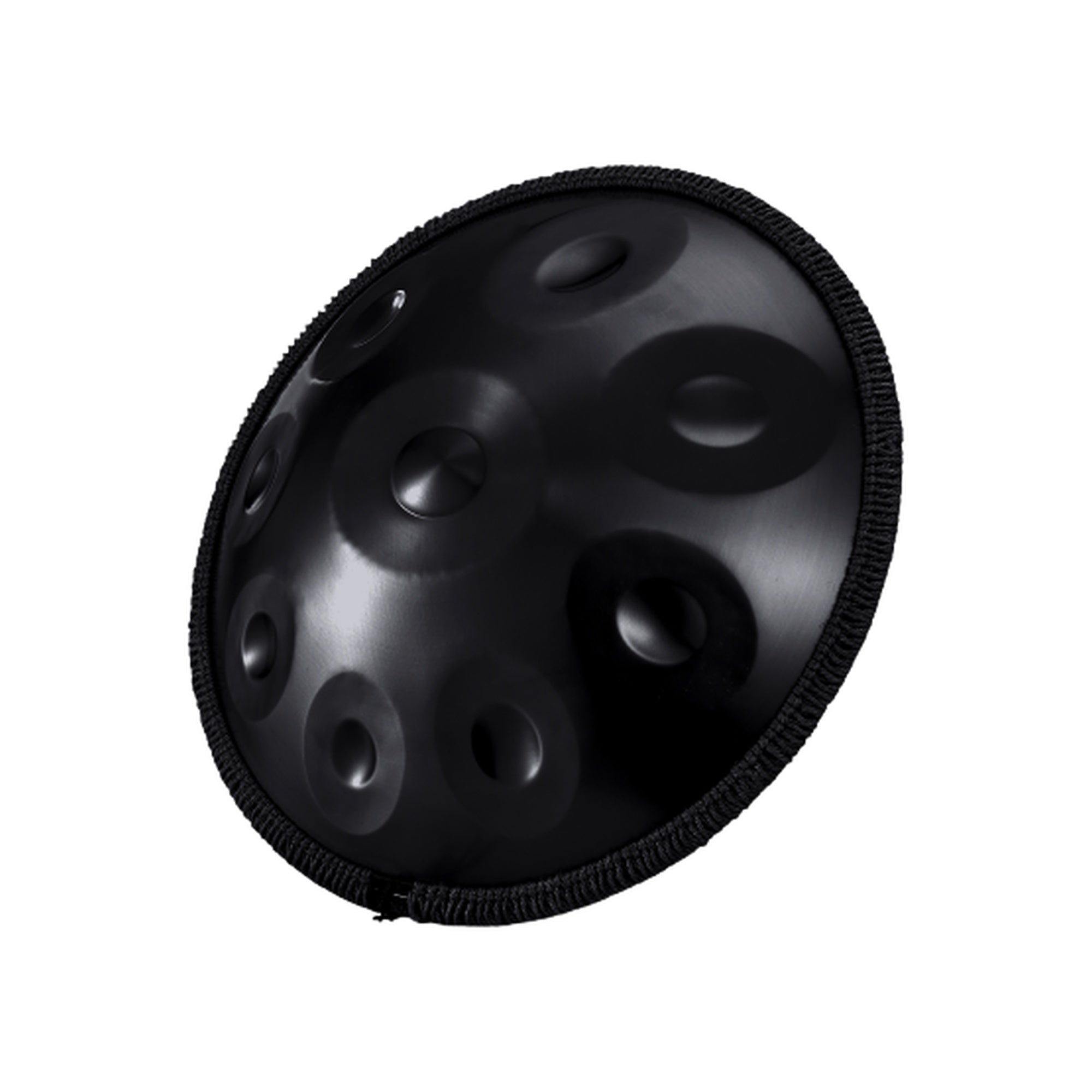 Handpan Noir Mat Ré Mineur 9 notes — Élégance et Pureté Sonore Premium — Musical Hand