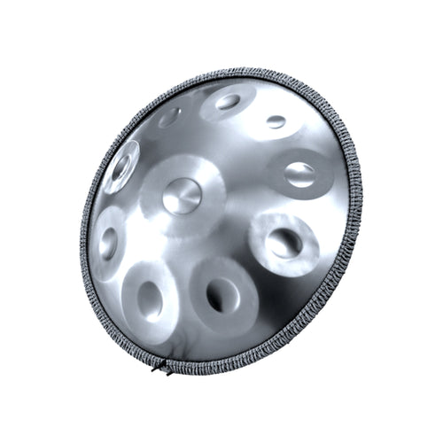 Handpan Argent Ré Kurd 10 notes — Son Cristallin Palette Étendue — Musical Hand